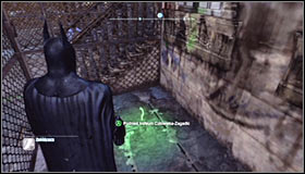 After reaching the area where the Trophy is hidden you should note that there are two proximity mines blocking the way to it - Batman trophies (25-36) | Park Row - Park Row - Batman: Arkham City Game Guide