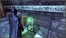 All you have to do now is interacting with the so far ignored, third magnet #1 found right beside the hole - Batman trophies (25-36) | Park Row - Park Row - Batman: Arkham City Game Guide