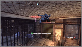 After going through the destroyed wall, get onto the ceiling by press RB #1 and head for the Trophy #2 - Catwoman trophies | Park Row - Park Row - Batman: Arkham City Game Guide