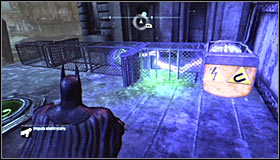 Sending the charge will cause the electromagnet to attract the sphere #1 - Batman trophies (19-28) | Amusement Mile - Amusement Mile - Batman: Arkham City Game Guide
