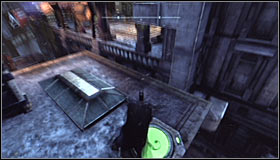 Glide north-east #1 and land on the pressure plate north of the Trophy #2 - Batman trophies (29-37) | Amusement Mile - Amusement Mile - Batman: Arkham City Game Guide