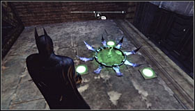 Now turn south and fly to the third pressure plate using the same method #1 - Batman trophies (29-37) | Amusement Mile - Amusement Mile - Batman: Arkham City Game Guide