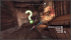 Right after hitting the right question mark, quickly throw a normal Batarang by pressing the left trigger - Batman trophies (01-08) | Industrial District - Industrial District - Batman: Arkham City Game Guide