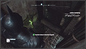 In the end use the Disruptor for the second time and detonate the proximity mine right beside the secret #1 - Batman trophies (17-25) | Industrial District - Industrial District - Batman: Arkham City Game Guide