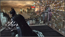 Get to the very top of the construction and find the pressure plate #1 - Batman trophies (26-37) | Industrial District - Industrial District - Batman: Arkham City Game Guide