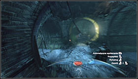 Throw the Batarang into the discharges #1, and turn it around towards Batman right after it gets electrified #2 - Batman trophies (01-11) | Subway - Subway - Batman: Arkham City Game Guide