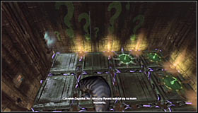 Right after shooting the line, press TB and Batman will jump onto it #1 - Batman trophies (12-26) | Subway - Subway - Batman: Arkham City Game Guide