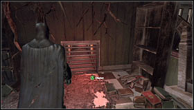 Enter one of the southern room on the upper level of the station #1 and search for a ventilation shaft grate #2 - Batman trophies (12-26) | Subway - Subway - Batman: Arkham City Game Guide