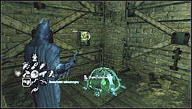 Take a look around where the Trophy is hidden and you should note a hole above you #1 - Batman trophies (12-26) | Subway - Subway - Batman: Arkham City Game Guide