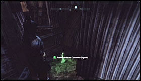 After detonating the mines, glide towards the spot where they were - Batman trophies (01-09) | Bowery - Bowery - Batman: Arkham City Game Guide