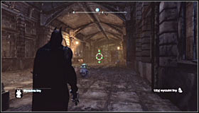 Id suggest starting off by standing on the pressure plate south-west of the Trophy cage #1 - Batman trophies (01-09) | Bowery - Bowery - Batman: Arkham City Game Guide