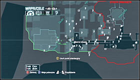 Head east from where the Trophy is hidden - Batman trophies (10-21) | Bowery - Bowery - Batman: Arkham City Game Guide