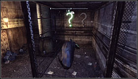 Start riding the line and after a short while press RB to make Batman jump onto the line #1 - Batman trophies (10-21) | Bowery - Bowery - Batman: Arkham City Game Guide