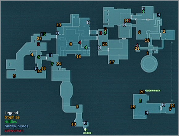 1 - Location info & maps | Steel Mill - Steel Mill - Batman: Arkham City Game Guide