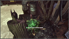 Approach the hacking mini-game and create he password #1 - Batman trophies (01-15) | Steel Mill - Steel Mill - Batman: Arkham City Game Guide