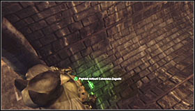 You need to swing the hook enough for it to hit the big fan on the southern wall #1 - Batman trophies (16-24) | Steel Mill - Steel Mill - Batman: Arkham City Game Guide