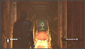 Head south and afterwards turn west, jumping into the hole #1 - Batman trophies (16-24) | Steel Mill - Steel Mill - Batman: Arkham City Game Guide