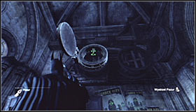 Use the elevator to reach the higher level of the Gladiator Pit and afterwards examine the western wall - Batman trophies (11-23) | Museum - Museum - Batman: Arkham City Game Guide