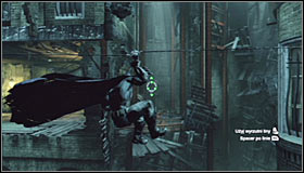 Start off by the ledge, south-east of where the Trophy is #1 - Batman trophies (01-12) | Wonder City - Wonder City - Batman: Arkham City Game Guide