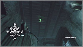 Take a look around the western wall and you should note a hole which you can grab with the Grapnel Gun #1 - Batman trophies (01-12) | Wonder City - Wonder City - Batman: Arkham City Game Guide