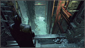 Stand by the ledge north of the Trophy #1 - Batman trophies (01-12) | Wonder City - Wonder City - Batman: Arkham City Game Guide