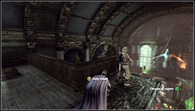 Turn right and use the ladder found here #1 - Save Catwoman from Two-Face | Main story - Main story - Batman: Arkham City Game Guide