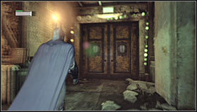 Choose the door in the north-west part of the Loading Bay (Death Ride) #1 - Save the doctor from Jokers thugs | Main story - Main story - Batman: Arkham City Game Guide