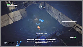 The second guard is also patrolling the upper balconies, though hes stationed a bit further #1 - Track Freezes location by identifying the coldest point in Arkham | Main story - Main story - Batman: Arkham City Game Guide