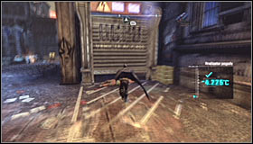 Stay beside the gate beside which the Thugs you eliminated a moment ago were standing and equip the Remote Electric Charge - Track Freezes location by identifying the coldest point in Arkham | Main story - Main story - Batman: Arkham City Game Guide