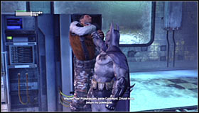 Your objective is eliminate four out of five guards, resulting in the fifth giving up #1 - Locate Mister Freeze and recover the cure | Main story - Main story - Batman: Arkham City Game Guide