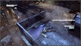 Note that the enemies are equipped with firearms, so an all-out attack isnt a good idea - Disable Penguins Communications Disruptors | Main story - Main story - Batman: Arkham City Game Guide