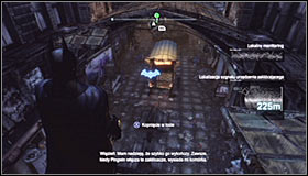 As the last jammer is at the subway station, you have to start by getting there - Disable Penguins Final Communications Disruptor underground | Main story - Main story - Batman: Arkham City Game Guide