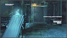 You can continue going east and eventually you should reach a new group of Thugs #1 - Disable Penguins Final Communications Disruptor underground | Main story - Main story - Batman: Arkham City Game Guide