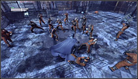 The first wave will consist of a big group of inmates #1 - Rescue remaining undercover GCPD officers in the Museum | Main story - Main story - Batman: Arkham City Game Guide