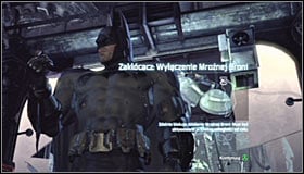 Once again use the ladder and follow the passage into the Armory - Collect the security override from Freezes suit to disable the Freeze Gun | Main story - Main story - Batman: Arkham City Game Guide