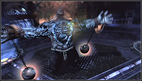 Quickly approach the kneeling Grundy #1 and use the Beat down by rhythmically pressing X to lead out quick hits - Defeat Solomon Grundy | Main story - Main story - Batman: Arkham City Game Guide