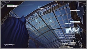 Turn off the Detective Mode for a moment, as you will probably come across a couple enemies and you will have to take care of them #1 - Follow assassin using tracker device to locate Ras al Ghul | Main story - Main story - Batman: Arkham City Game Guide