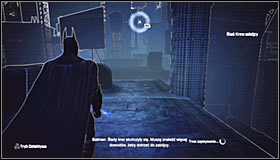 Soon you will be forced to reach the upper part of the roof #1 - Follow assassin using tracker device to locate Ras al Ghul | Main story - Main story - Batman: Arkham City Game Guide