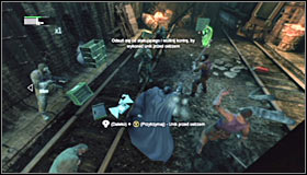 9 - Follow assassin using tracer device to locate Ras al Ghul | Main story - Main story - Batman: Arkham City Game Guide