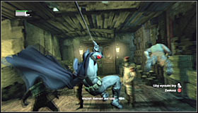 14 - Follow assassin using tracer device to locate Ras al Ghul | Main story - Main story - Batman: Arkham City Game Guide