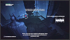 16 - Follow assassin using tracer device to locate Ras al Ghul | Main story - Main story - Batman: Arkham City Game Guide