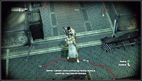 19 - Follow assassin using tracer device to locate Ras al Ghul | Main story - Main story - Batman: Arkham City Game Guide