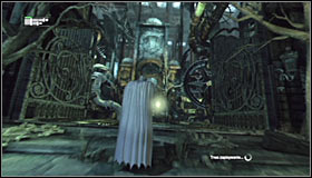 Follow the only possible route heading north and afterwards turn east - Follow assassin using tracer device to locate Ras al Ghul (part 2) | Main story - Main story - Batman: Arkham City Game Guide