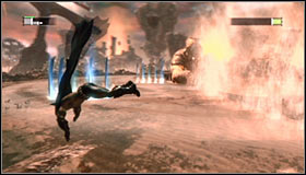 The tactic is identical to the one used in the second phase, you have to use the Electrical Charge (left trigger + B) and shoot so that the charges fly through the holes in the wall #1 - Defeat Ras al Ghul | Main story - Main story - Batman: Arkham City Game Guide