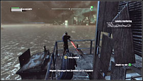 Id suggest dedicating some time to take care of the nearby snipers, beginning with the one occupying the nearest observation tower #1 - Infiltrate the Steel Mill (part 2) | Main story - Main story - Batman: Arkham City Game Guide