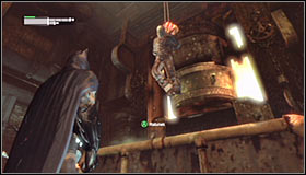 Carefully approach the enemies standing south of here - Infiltrate the Steel Mill (part 2) | Main story - Main story - Batman: Arkham City Game Guide