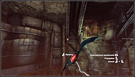 Dont change the direction, as the Batarang needs to reach the coil with discharges visible around it #1 - Infiltrate the Steel Mill (part 2) | Main story - Main story - Batman: Arkham City Game Guide