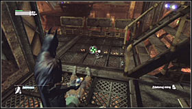 Its not the end of trouble however, as after you let the enemies know of your presence, they will plant mines on their patrol routes from time to time #1 - Locate Joker in the Steel Mill | Main story - Main story - Batman: Arkham City Game Guide