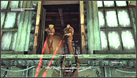 First off you should deal with the two snipers on the upper level, inside the previously visited Jokers office - Locate Joker in the Steel Mill | Main story - Main story - Batman: Arkham City Game Guide