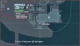 The third container is inside the Sionis Steel Mill building in the Industrial District of Arkham City - Fragile Alliance - p. 1 | Side missions - Side missions - Batman: Arkham City Game Guide